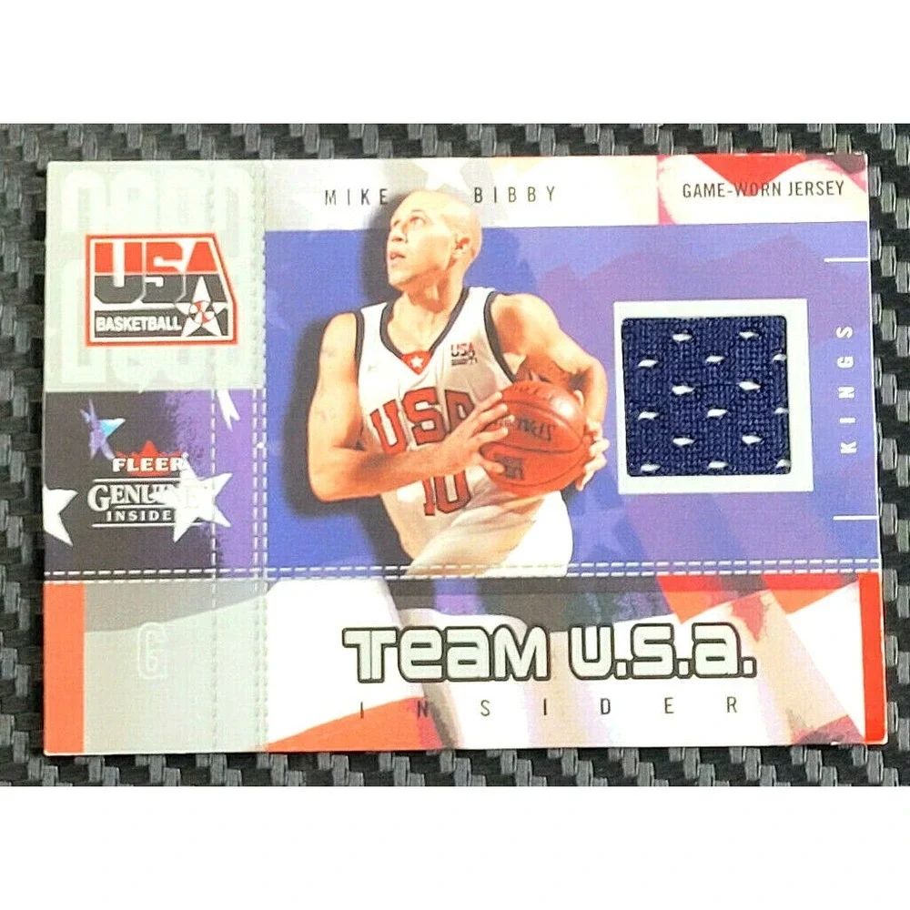 2003-04 FLEER GENUINE INSIDER MIKE BIBBY TEAM USA JSY‎ #D 106/325